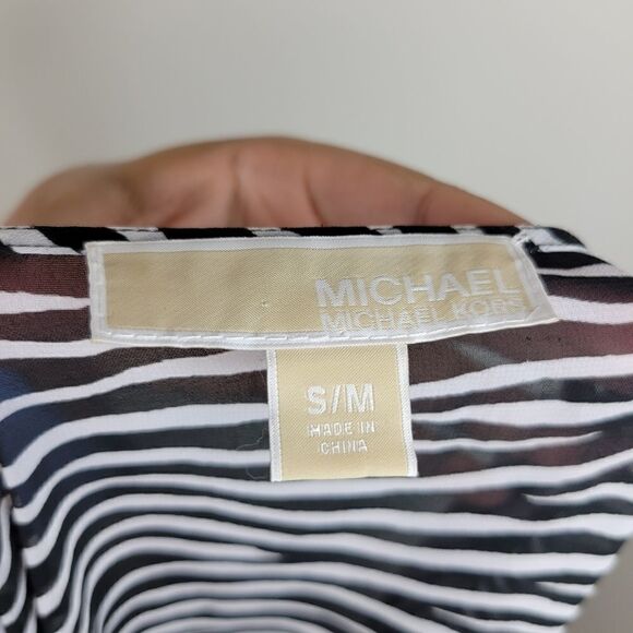 Michael Kors Zebra Print Blouse S/M#012 - Picture 11 of 13